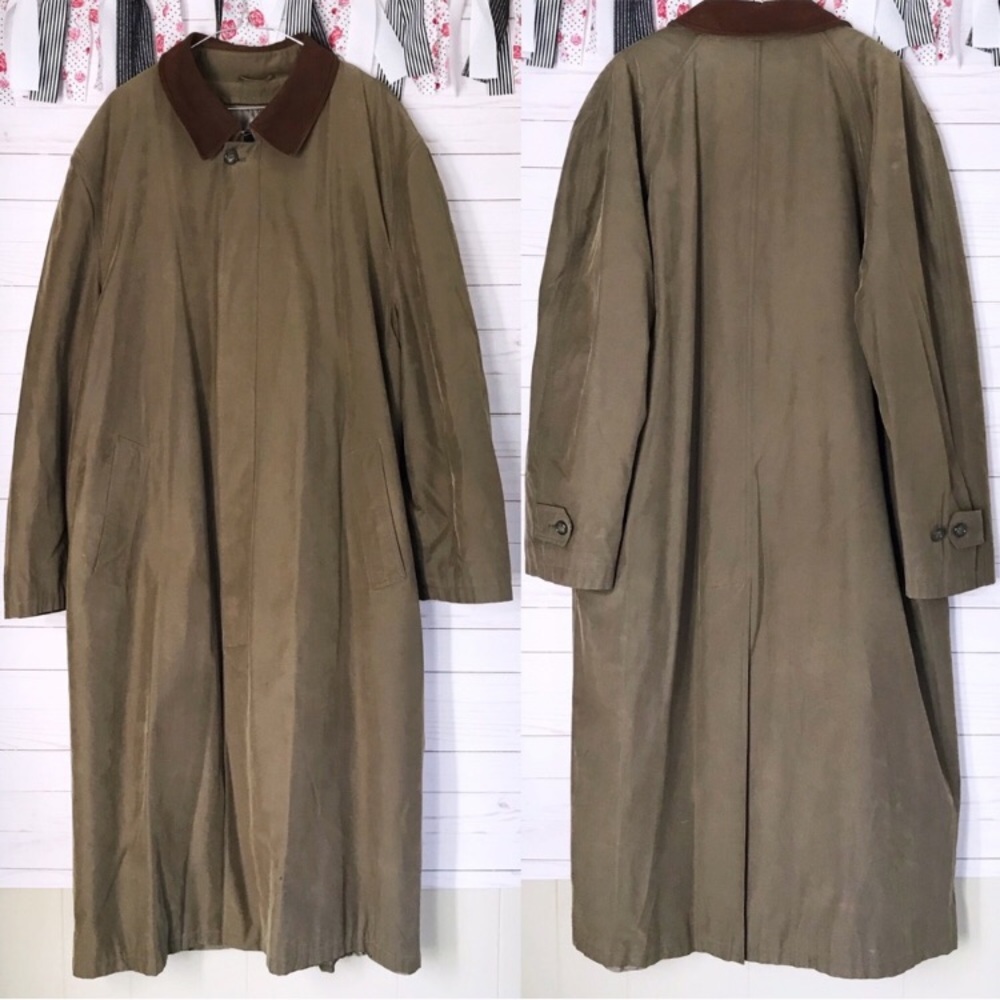 Brooks Brothers Trench Coat Zip Out Liner 50W 49L